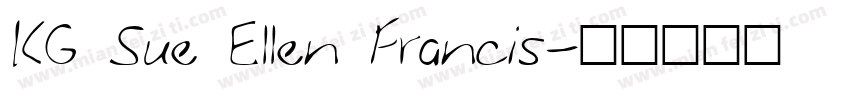 KG Sue Ellen Francis字体转换